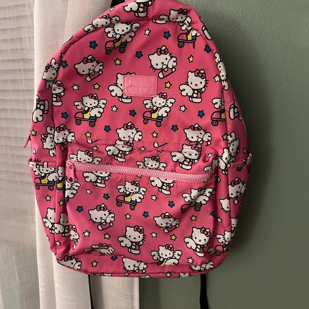 Hello Kitty Pink Patterned Kids Backpack - Picture 2 of 6
